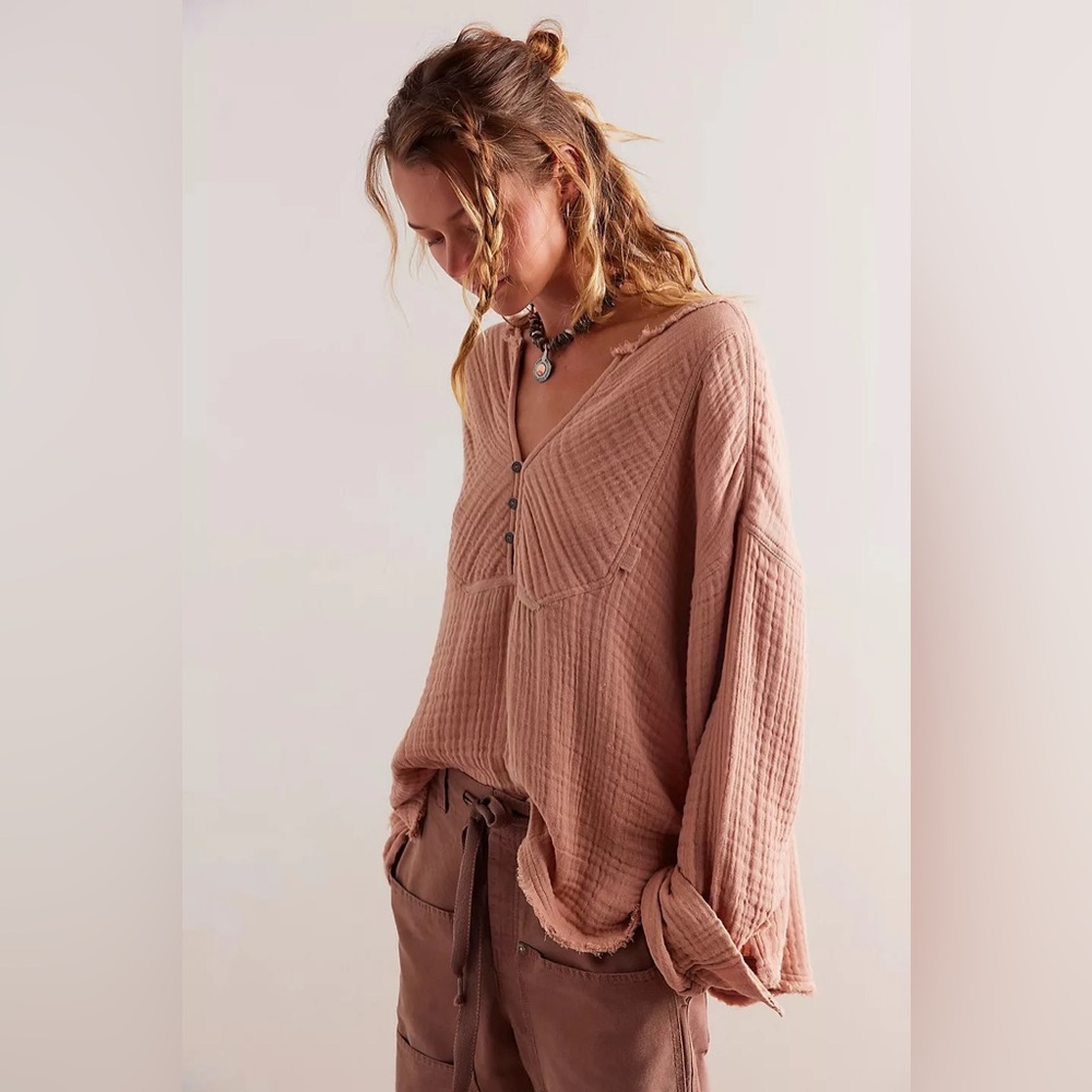 NWT Free People Easy Sunday Top